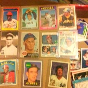 SOLD Vintage baseball cards 1950's to 1975